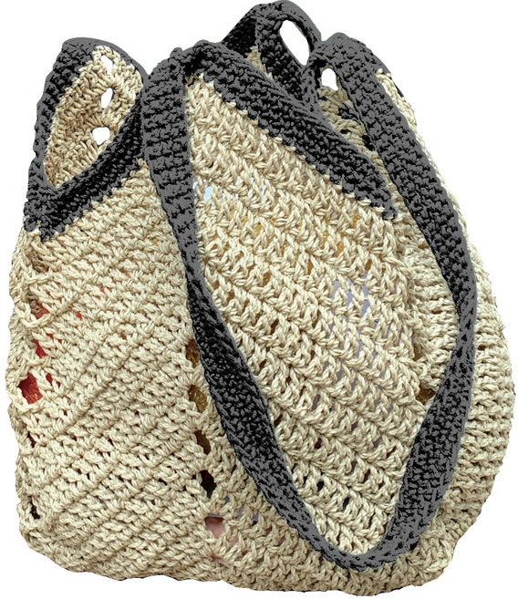 아이한코 라탄 사각 에코백 코바늘 DIY 패키지 + 동영상, 1세트, 038차콜