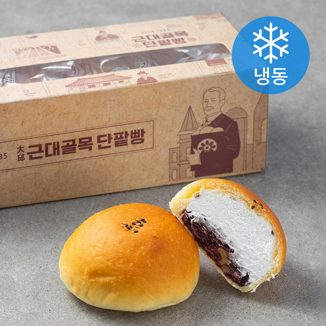 근대골목단팥빵 생크림 단팥빵 (냉동), 140g, 5개입, 1개