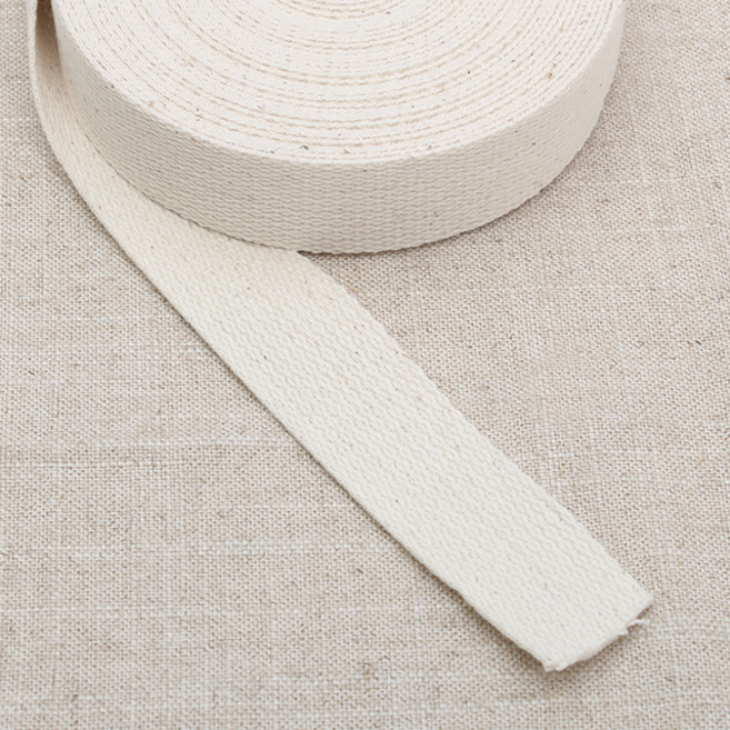 Ace 天然棉織帶 30mm x 900cm, 1個, 自然色