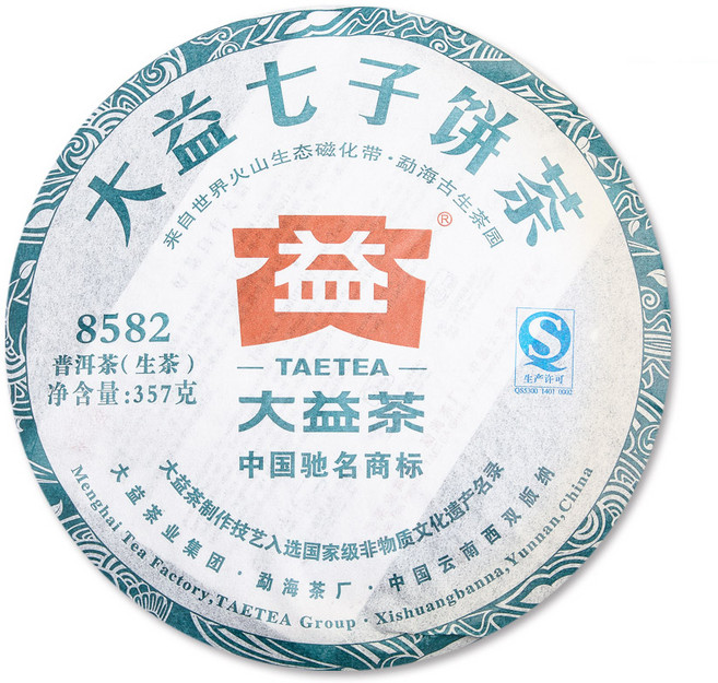 대익차 보이차 8582 (301) 생차, ONE COLOR, 357g, 1개, 1개입