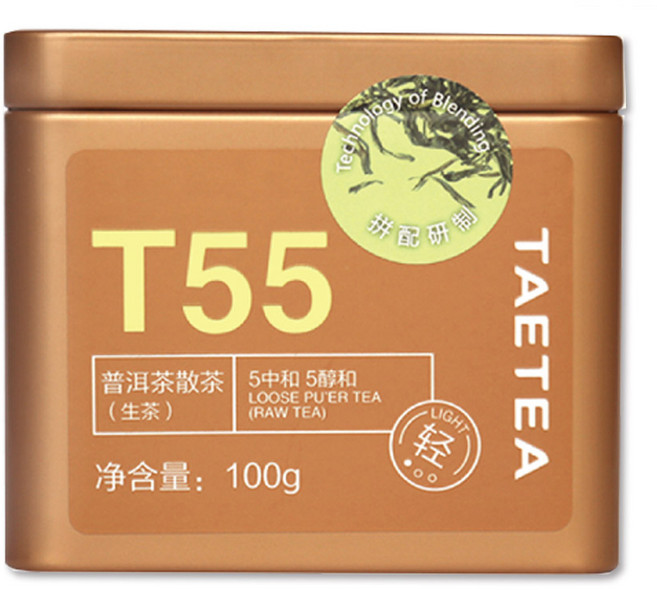 대익차 보이차 산차 T55 생차, 100g, 1개입, 1개