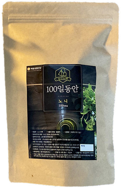 해밀생활건강 100일동안 노니차 삼각티백, 1.2g, 100개입, 1개, 1.2g