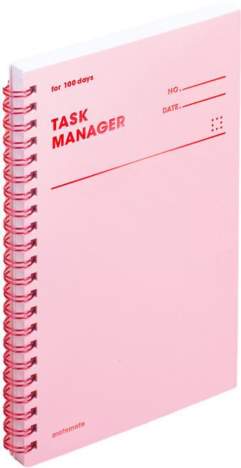 모트모트 태스크 매니저 100days 노트, 로즈쿼츠, 1개