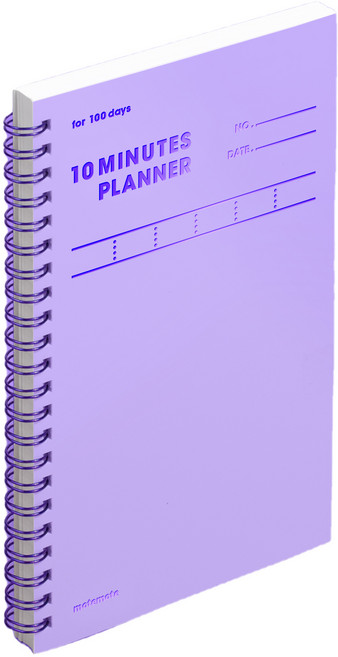 모트모트 텐미닛 플래너 100days 노트, 바이올렛, 1개