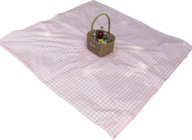 더해피 체크 피치 양면 방수 피크닉 매트, 혼합색상