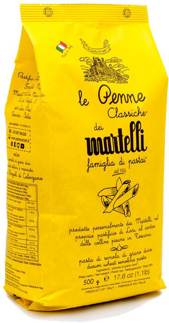 마르텔리아티산파스타 펜네 클라시케 파스타, 500g, 1개