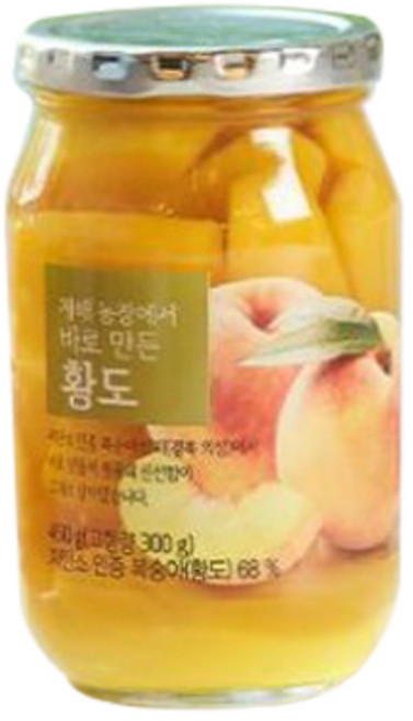 ORGA WHOLE FOODS 水蜜桃罐頭, 450g, 1罐