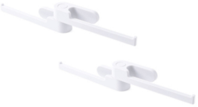 제이씨피 코너 회전 스틱 랙, 2개, 화이트