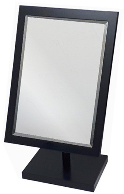 헤닝스 심플 우드 사각 탁상거울 174 x 98 x 310 mm, 블랙