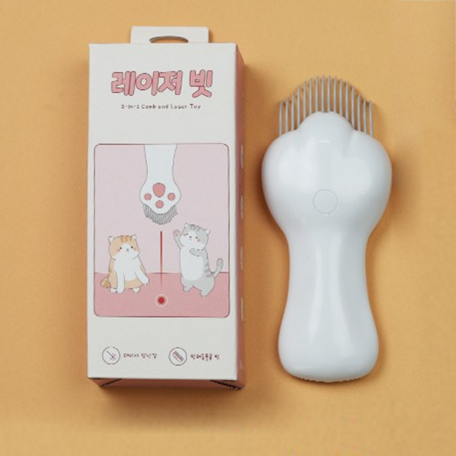 PETCARE 반려동물 레이저 빗, 혼합색상, 1개