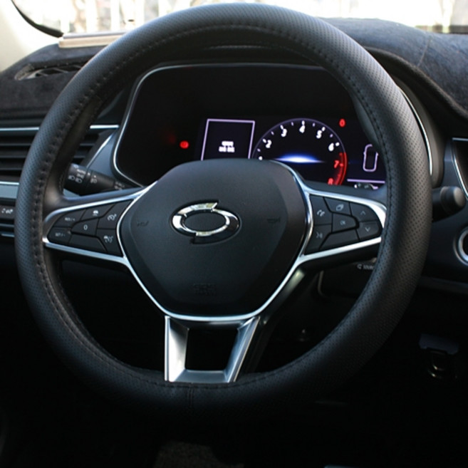 에이비씨 파츠 타공 순정형 원형 핸들커버, 블랙