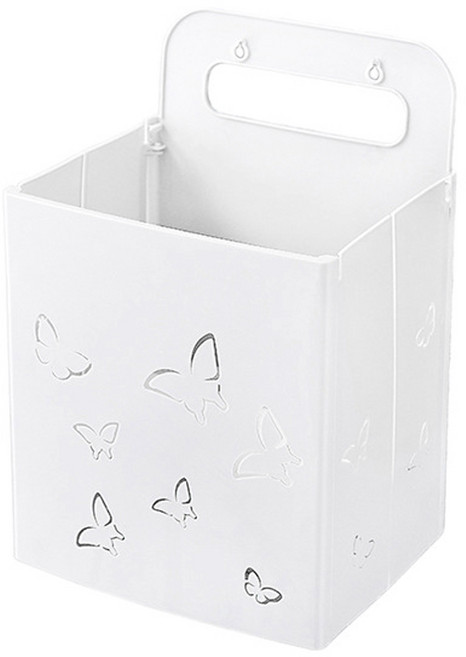 나비 벽걸이 수납함 RD_654, 화이트, 1개