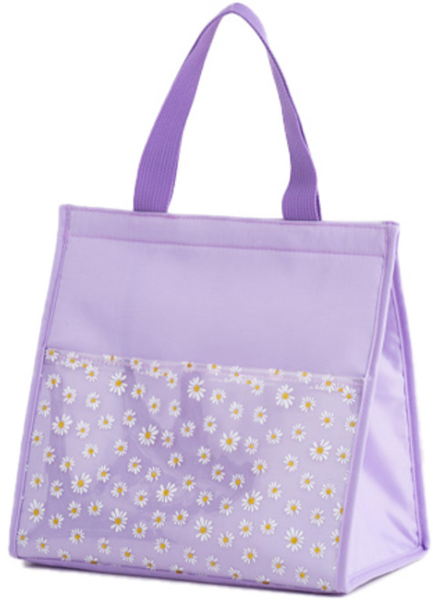 JHCompany 컬러풀 데이지 보냉 가방, 퍼플, 1개