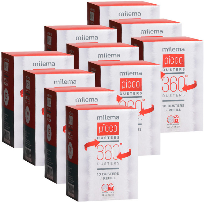 밀레마 피코 더스터 먼지떨이 리필, 화이트, 100개