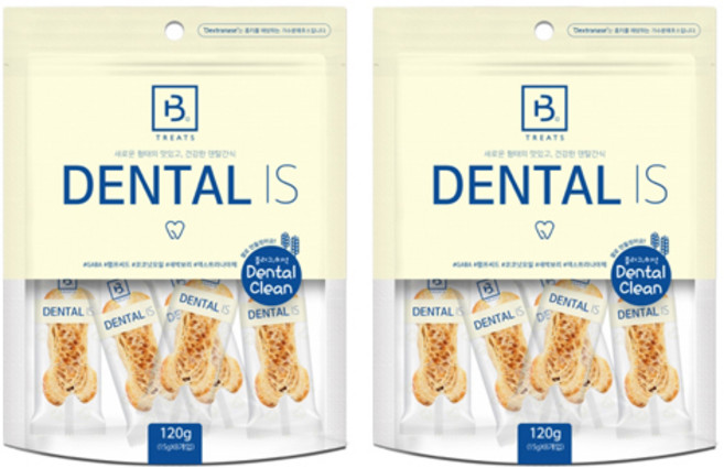 브리더랩 강아지 덴탈이즈 간식, 쌀, 120g, 2개