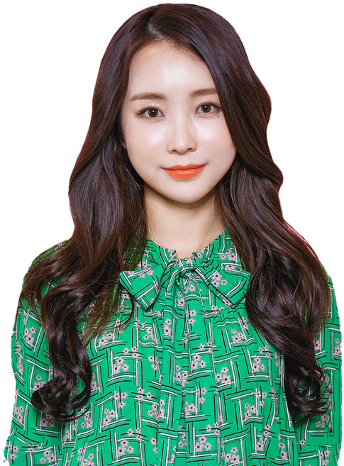 픽앤웨어 똑딱이 붙임머리 피스 세팅펌 L, 레드 브라운, 1개