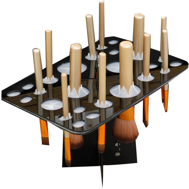 브러쉬 사각 26구 거치대, 블랙, 1개