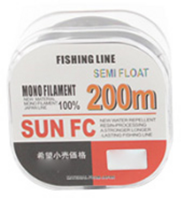 썬에프씨 민물 바다 세미플로팅 원줄 모노라인 낚싯줄, 레드, 1개