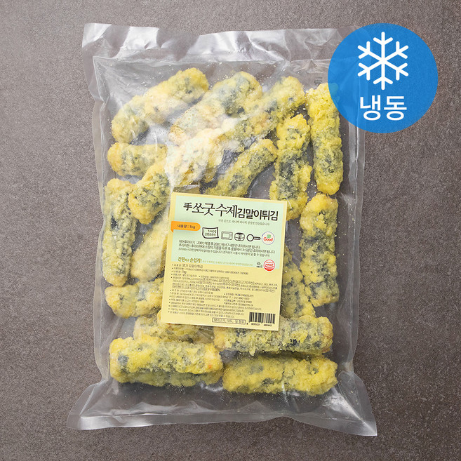 쏘굿 수제 김말이튀김 (냉동), 1kg, 1개
