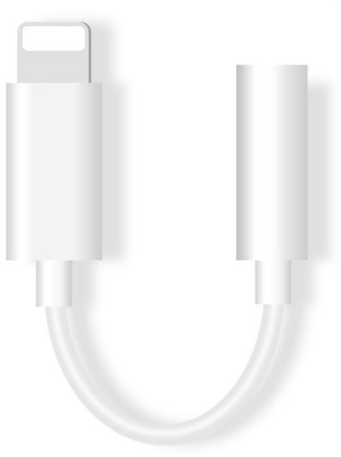 쵸미앤세븐 아이폰 이어폰 8핀 어댑터 3.5mm, 혼합색상, 1개