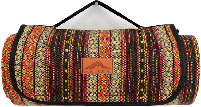 조프로 에스닉 피크닉 매트 + 보관가방, 브라운