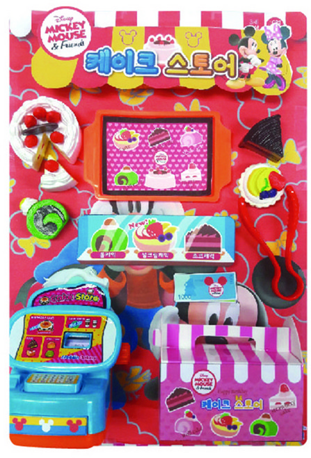 디즈니 미키와 친구들 케이크 스토어 계산대 놀이, 혼합색상, 1개