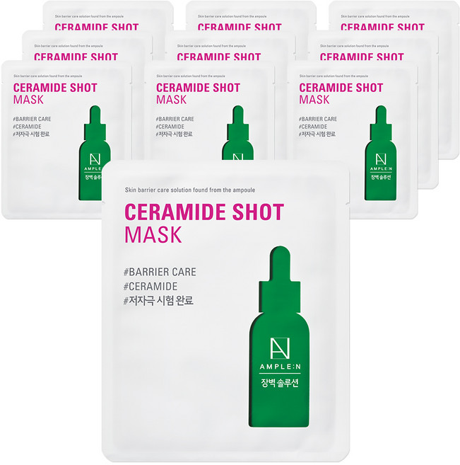 AMPLE N 神經醯胺高保溼面膜, 1片, 10片