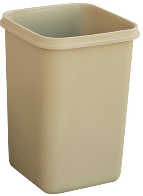 바이굿즈 뚜껑제외 정사각 종량제 휴지통, 베이지