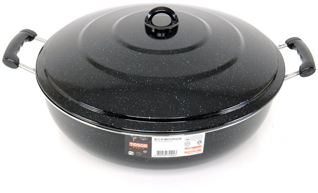 유진 베이직 튀김팬 + 뚜껑 세트, 지름 44cm, 1세트