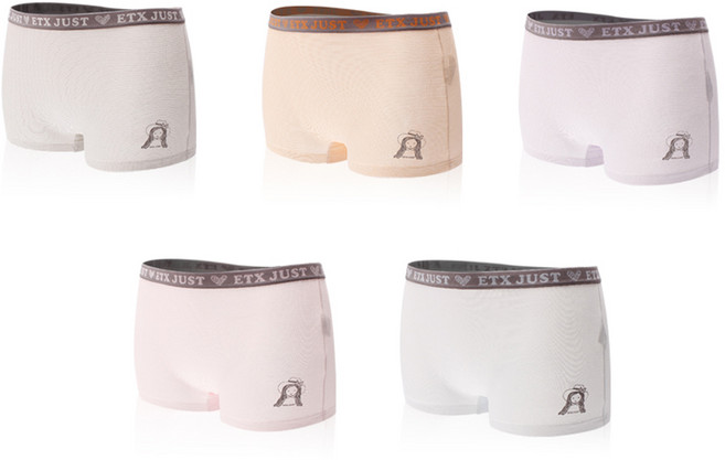 이티엑스저스트 여아용 소프트 학생 드로즈 팬티 5종 세트 WPS-902