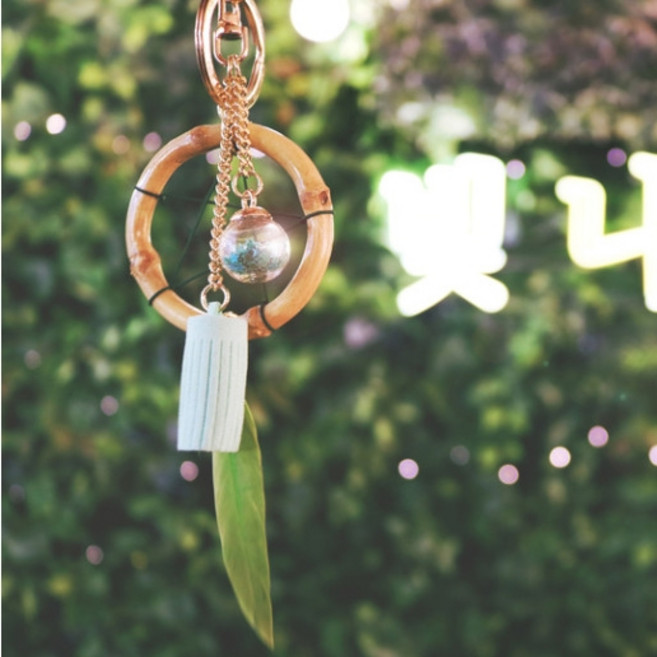 팅클유 별이 빛나는 밤 드림캐쳐 키링, 1개, 민트