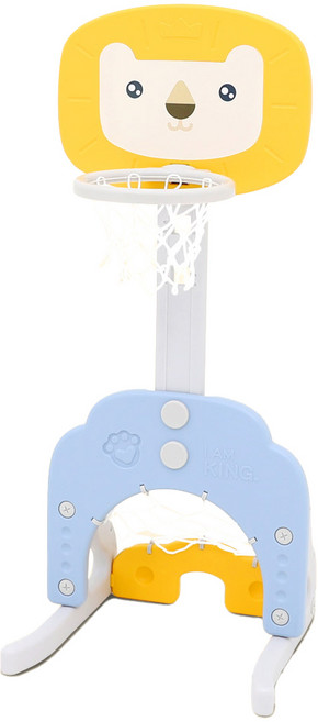 해피플레이 3in1 유아 농구대, 옐로우, 1개