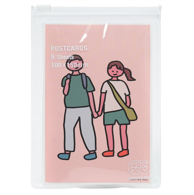 제로퍼제로 일러스트 엽서 세트, 커플, 9개