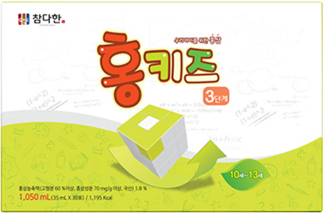 참다한 홍키즈 3단계 홍삼진액 30p, 1.05L, 1개