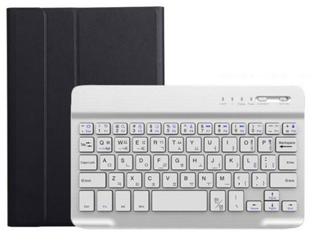 PSKLB 블루투스 키보드 케이스, 아이패드 미니 5, 검정