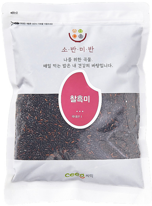 씨익 소반미반 찰흑미, 1kg, 1개