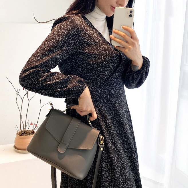 FROM HEAVEN 女款迷你手提斜背包 C518, 深灰色