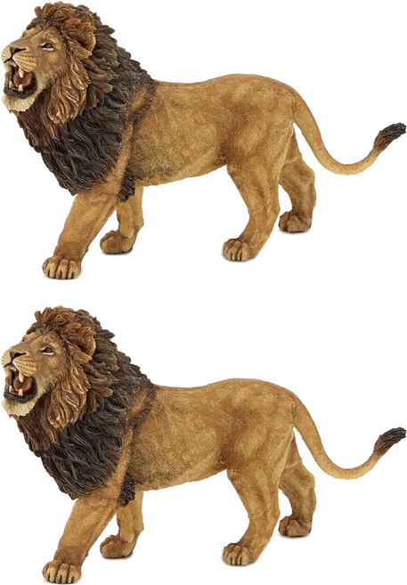 파포 울부짖는 사자 피규어 50157, 2개