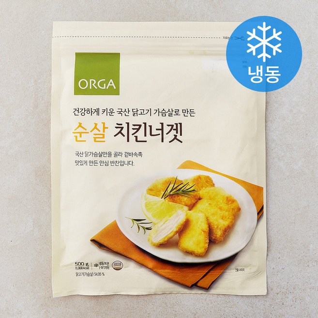 올가홀푸드 순살 치킨너겟 (냉동), 500g, 1개