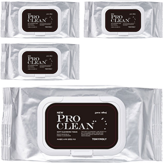 토니모리 프로클린 소프트 클렌징 티슈, 50개입, 4개