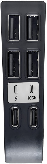 PGTECH PS5 SLIM主機 專用USB擴展器 六合一HUB, 1個, GP-524, 黑色