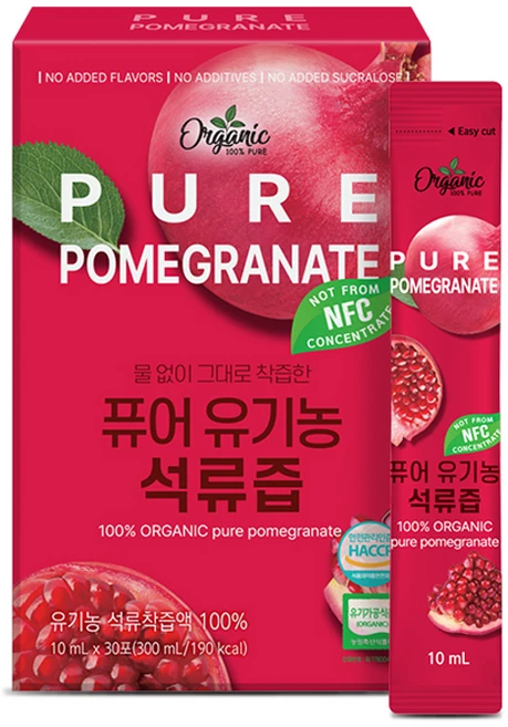 천호엔케어 퓨어 유기농 석류즙, 300ml, 1개 - 쿠팡