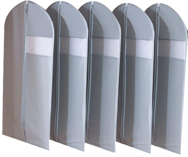 더플로우컴퍼니 모던 패턴 의류 방수커버 그레이 60 x 130 cm, 5개, 1개입