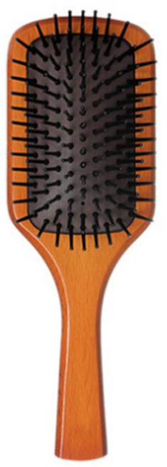 사하라 우든 헤어 두피마사지 브러쉬 미니, 혼합색상, 1개