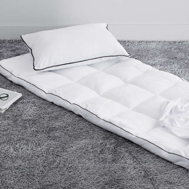 라뽐므 노르빅 솔리드 극세사 토퍼 + 베개커버 세트