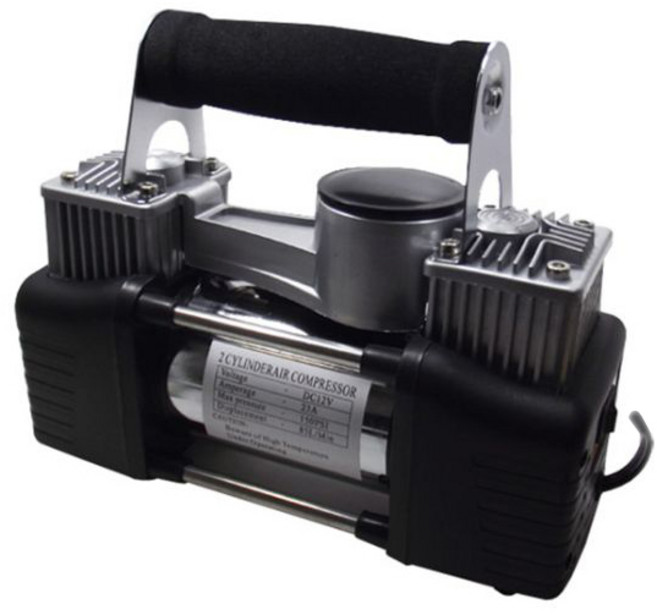 투실린더 에어 컴프레셔 12V YT-203B, 1개