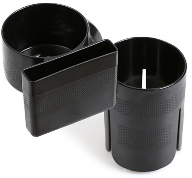 볼스터 3웨이 스마트 차량용 컵홀더, 1개, 매트 블랙