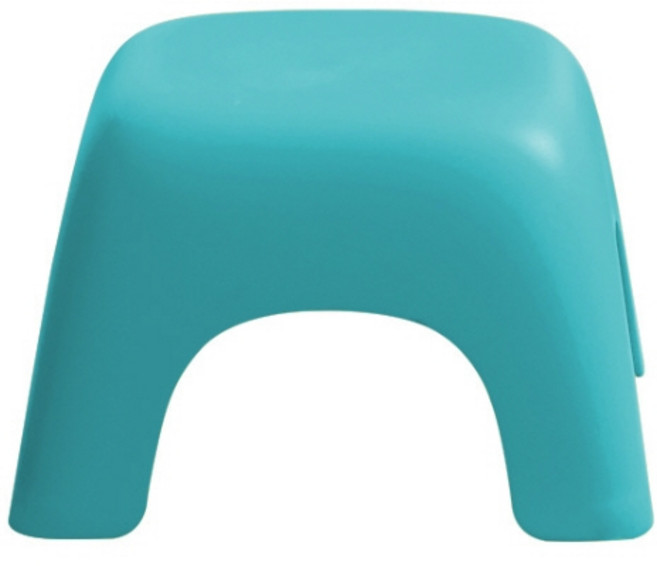 미끄럼 방지 욕실 스툴 낮은 타입, 블루