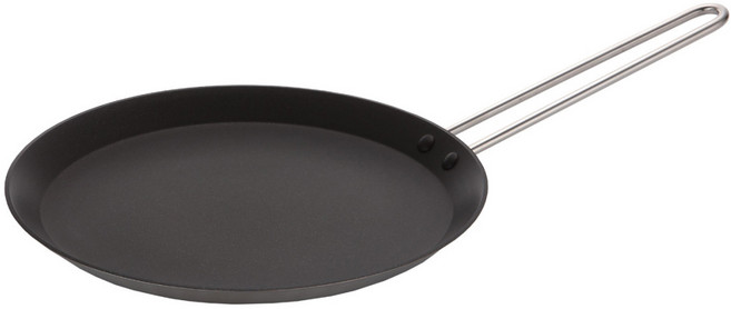 에델코첸 인덕션 통3중 팬케이크 후라이팬 블랙 논스틱, 28cm, 1개