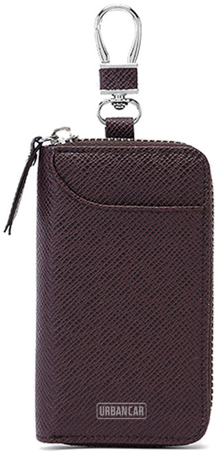 어반카 차량용 모던 키홀더 카드 키지갑, 브라운